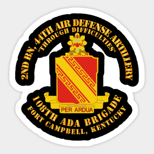 2nd Bn - 44th Air Defense Artillery Regt - 108th ADA Bde Sticker